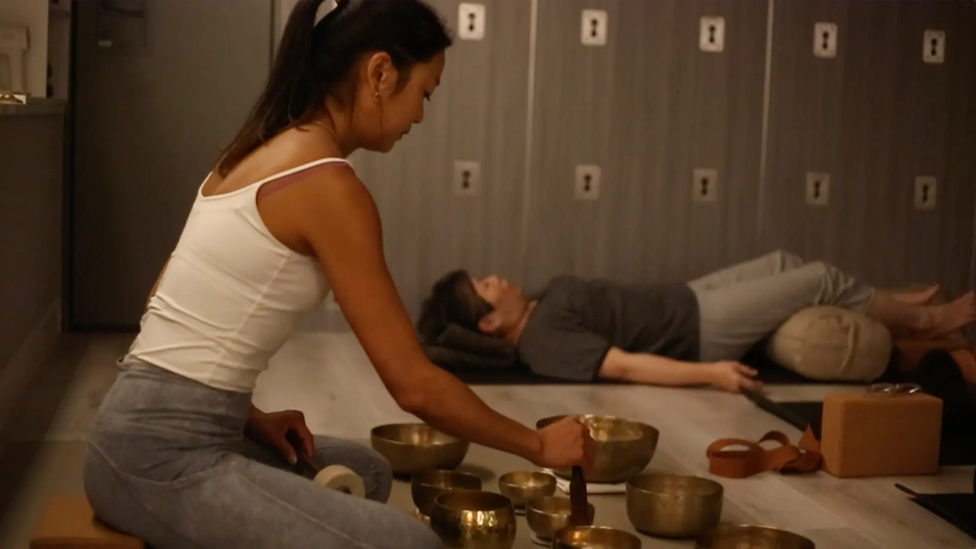 Singing bowl session with instructor in Hong Kong